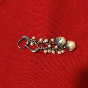 Catherine Popesco La Vie Parisienne Antique Silver Seed Pearl Earrings